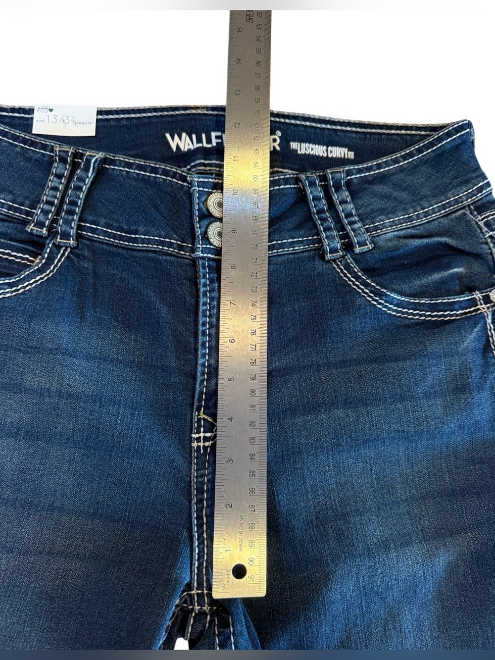 WallFlower Curvy Bootcut Jeans 13/31 NWT Western - Picture 10 of 13
